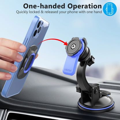 Car Phone Holder Mount Stand — Suction Cup & Air Vent Bracket for iPhone, Samsung, Xiaomi Smartphones