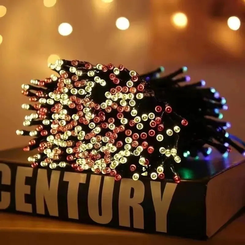 30 LED Solar String Lights: Waterproof Fairy Garden Lamps for Christmas & Holiday Party Home Decor