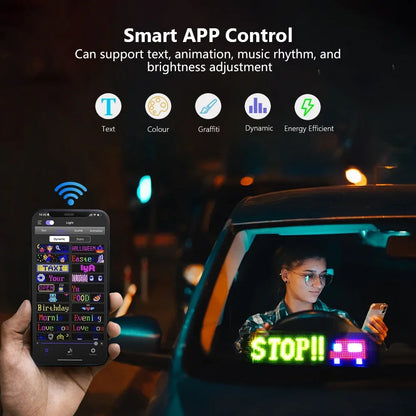 LED Matrix Pixel Panel – Scrolling Bright Advertising Sign with Flexible USB & Bluetooth App Control