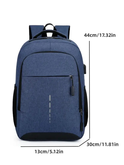 Men’s Large Capacity Backpack — Simple Fashion Travel & Student Laptop Bag
