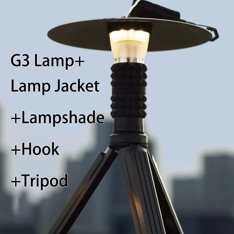 3000mAh GZ Lighthouse Camping Light - Long-Lasting LED Tent, Hiking & Outdoor Atmosphere Lamp Flashlight
