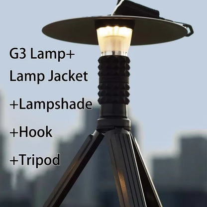 3000mAh GZ Lighthouse Camping Light - Long-Lasting LED Tent, Hiking & Outdoor Atmosphere Lamp Flashlight