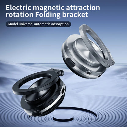 Intelligent Magsafe Car Mount – Magnetic Vacuum Mobile Phone Holder with Folding Swivel Stand and Strong Adsorption
