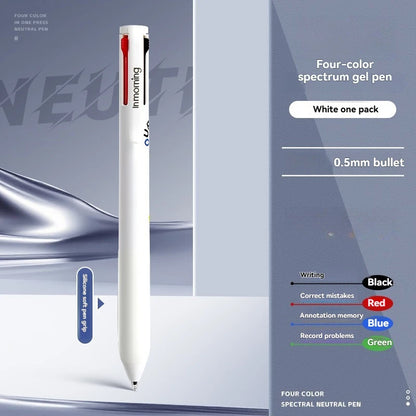 4-in-1 Four-Color Gel Pen - Multifunctional Memory Pen for Note-Taking & Everyday Writing