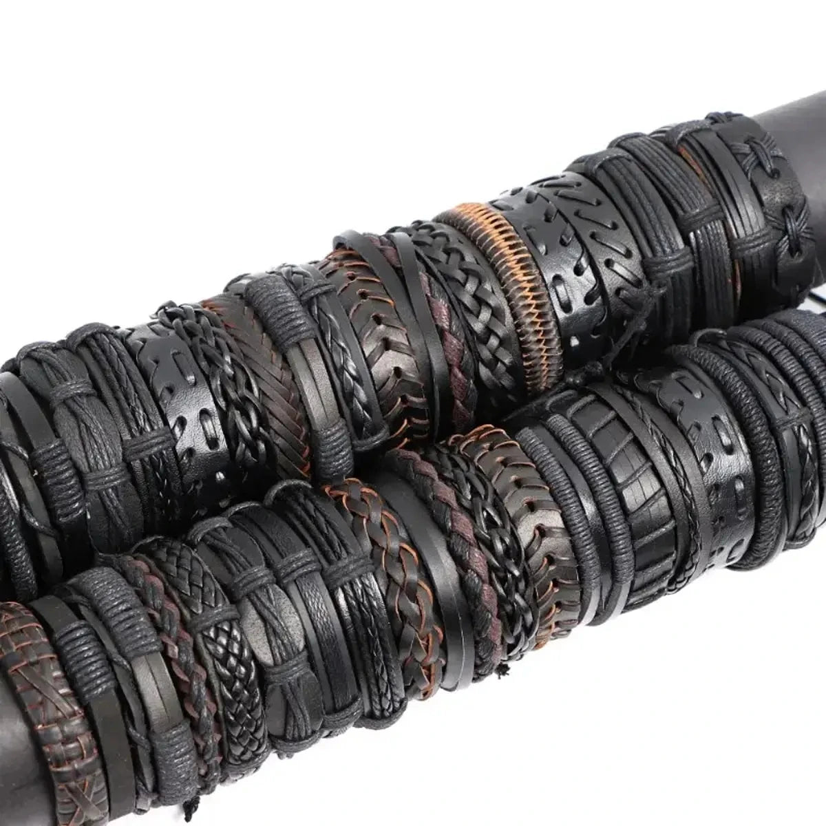 10PCS Random Style Men's & Women's Webbing, Rope & Leather Bracelets - Classical Festive Gift for Women (Varied Designs)