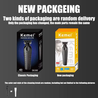 Kemei Professional Hair Clipper Kit – KM-2296, KM-2299, KM-1102 Electric Shaver & Cordless Trimmer for Men’s Hair Cutting