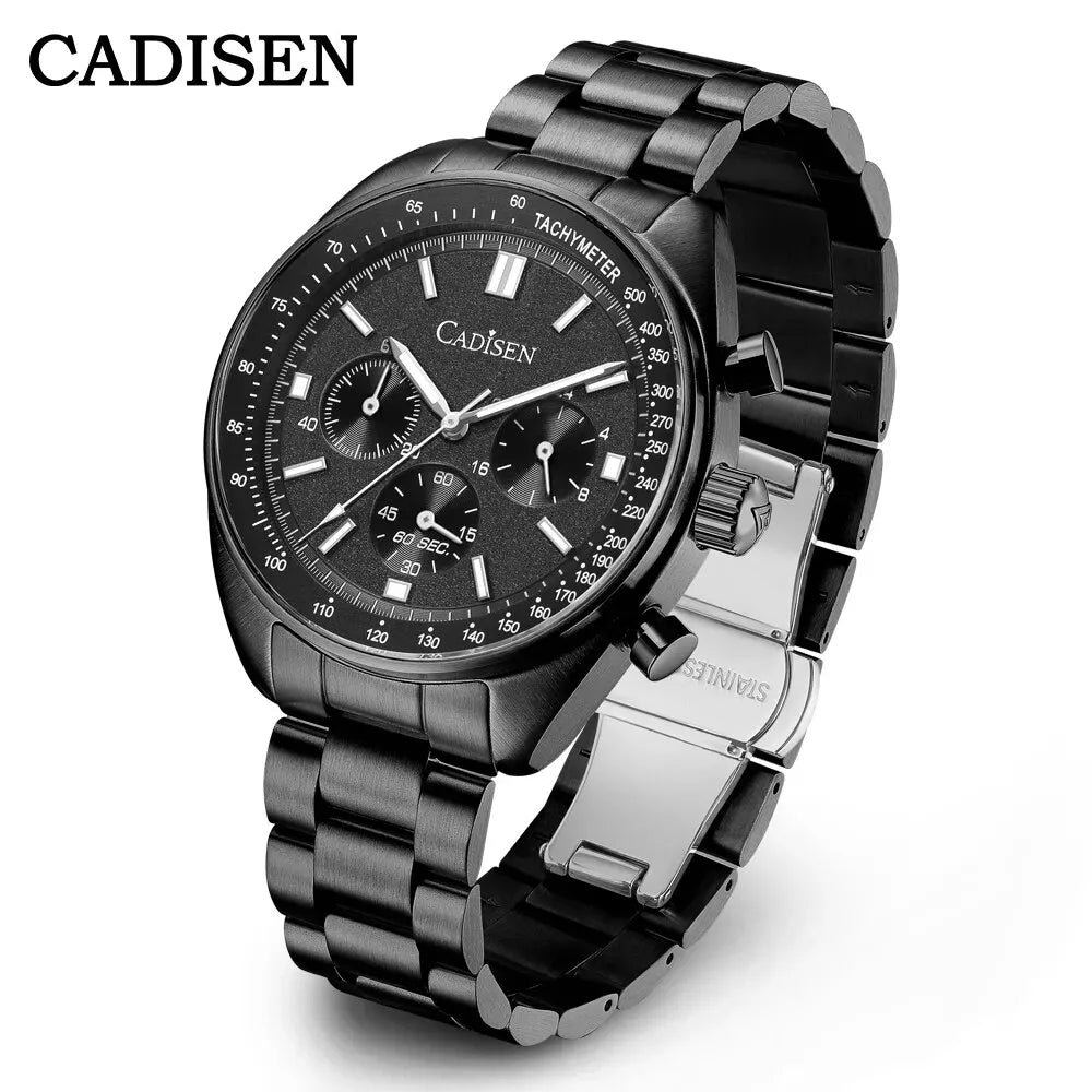 CADISEN 2024 Men’s Quartz Business Watch — VD53 Luxury Chronograph Timepiece for Men