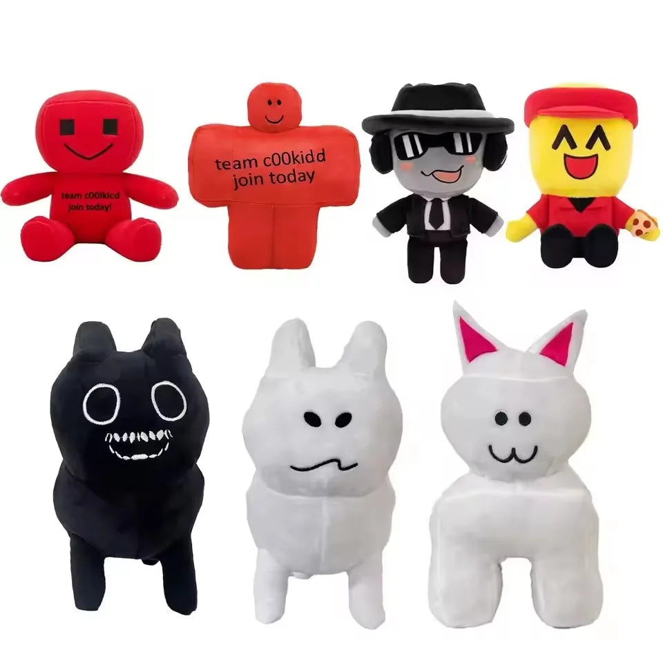 Blamed John & Forsaken Plush Toys — C00lkid, Bluudude, Pretty Princesses Collectible Soft Dolls