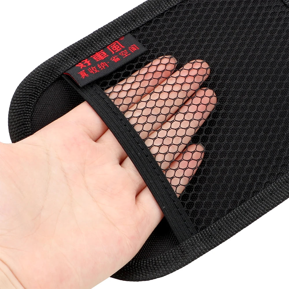Universal Car Storage Bag – Stick-Up Mesh Net Phone Holder, Organizer Pouch, Car Seat Back Organizer