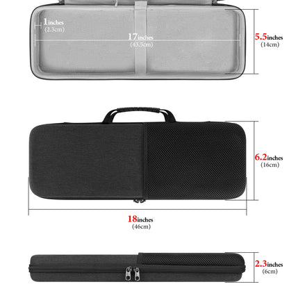 Geekria Keyboard & Mouse Combo Carrying Case – Protective Travel Bag for Logitech MK955 Signature Slim Wireless Keyboard & K950 Replacement Case