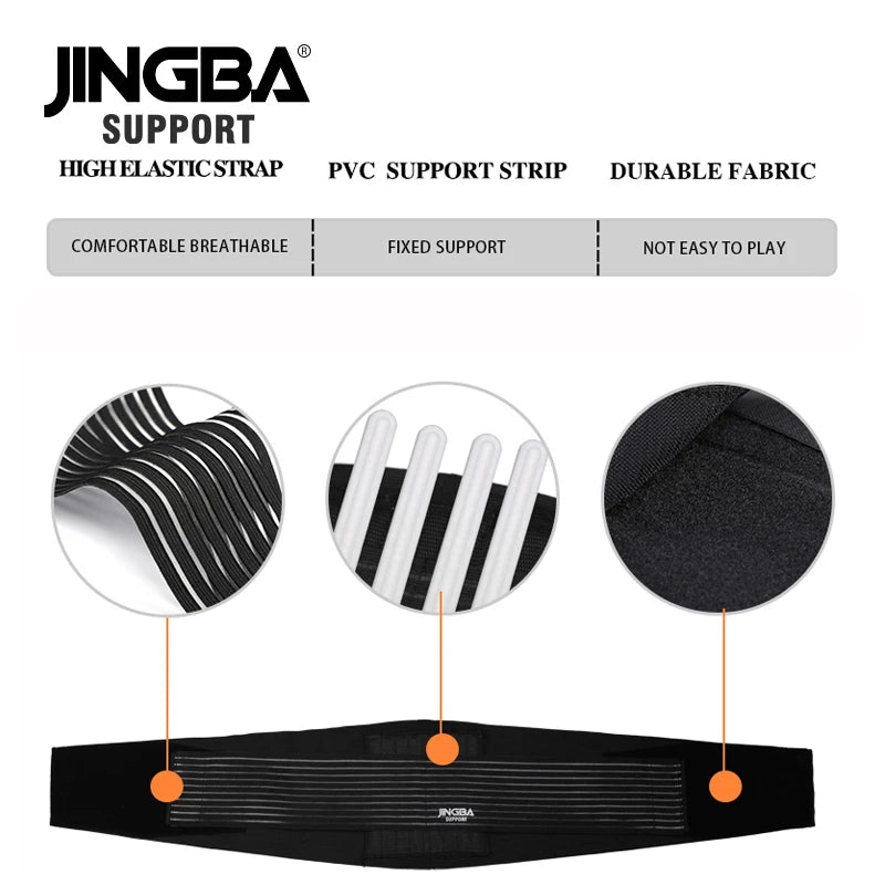 JINGBA SUPPORT Men’s Sports Waist & Back Support Belt – Fitness Sweat Trainer Corset Trimmer Musculation Protector