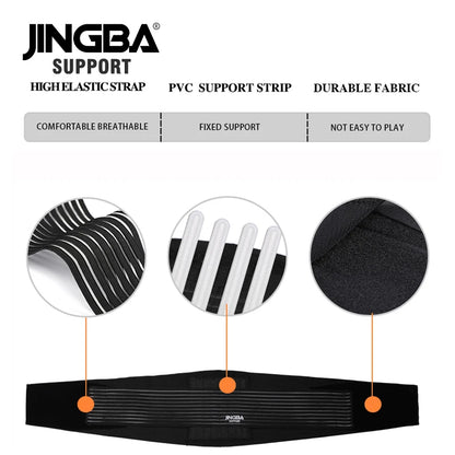 JINGBA SUPPORT Men’s Sports Waist & Back Support Belt – Fitness Sweat Trainer Corset Trimmer Musculation Protector