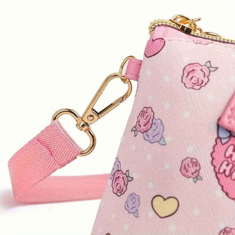 Miniso Lightweight Sanrio Handbag – Cute Hello Kitty Large-Capacity Crossbody Bag, Stylish & Convenient for Shopping
