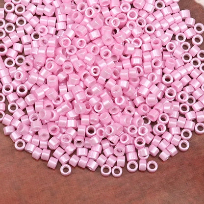 2.5mm Mini Glass Cylinder Beads – Antique Pearl Color Craft Beads for DIY Bracelets & Necklaces Jewelry Making Accessories