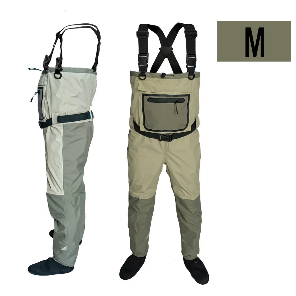 Fly Fishing Waders for Kids & Adults – Neoprene Foot, Quick-Dry, Waterproof & Breathable for Men, Rafting & Hunting