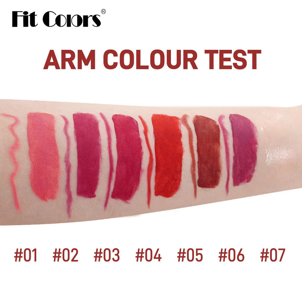Fit Colors 13pcs Matte Lip Liner Pencil Set – Waterproof, Non-Stick, Long-Lasting Lip Pencil with Case and Hook