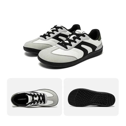 HOBIBEAR Unisex Barefoot Sneakers — Wide-Toe Minimalist Zero Drop Lace-Up Casual Shoes, Non-Slip for Men & Women