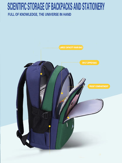 New Children's Shoulder Bag for Boys - Schoolbag for Ages 6-12, Perfect for Elementary School Students
