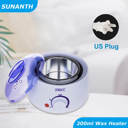 200/500ml Electric Wax Heater – Hot Paraffin Pot for Hair Removal & Waxing