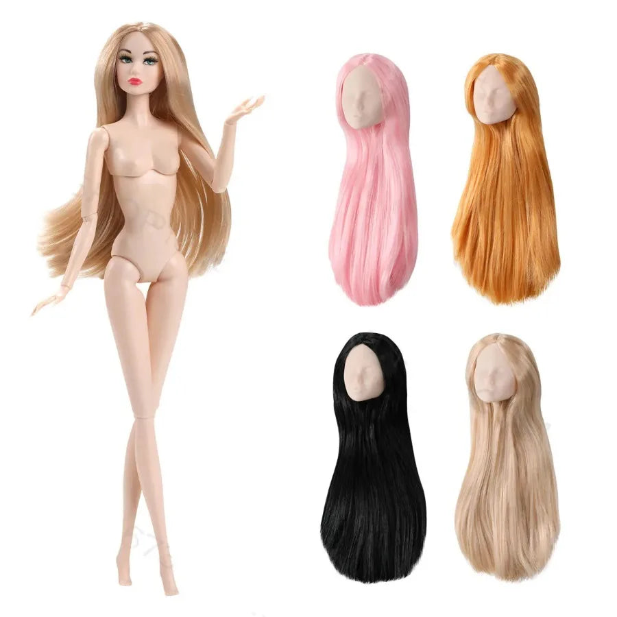 32cm 1/6 BJD Supermodel Doll – European & American Fashion DIY PVC Nude Doll Girl with Makeup