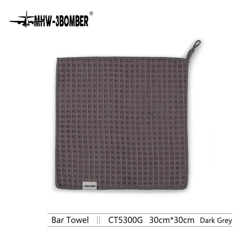 MHW-3BOMBER Barista Coffee Towels – Professional Square Cleaning Cloths for Espresso Machines & Kitchen Use