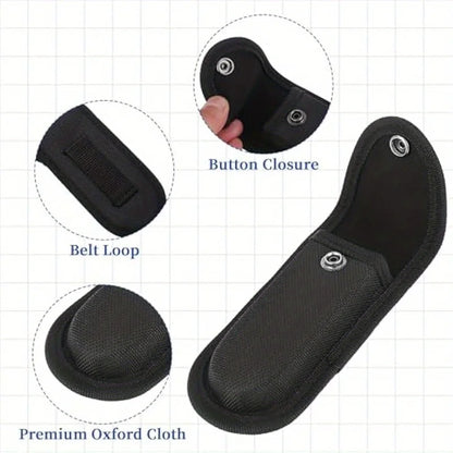 Nylon EDC Knife Pouch - Folding Knife Cover with Flashlight & Pliers Holder Carry Case