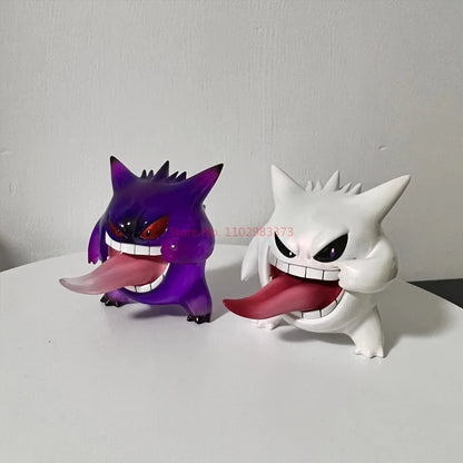 Pokemon Gengar Action Figure - Sticking Tongue Out Anime Collectible Statue, Different Colors, Kawaii Model Kids Toy & Gift