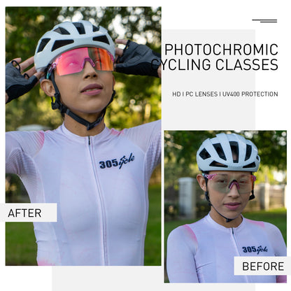 SCVCN Photochromic Sunglasses for Cycling & Outdoor Sports - Men & Women's MTB Climbing Eyewear, Driving Bicycle Goggles