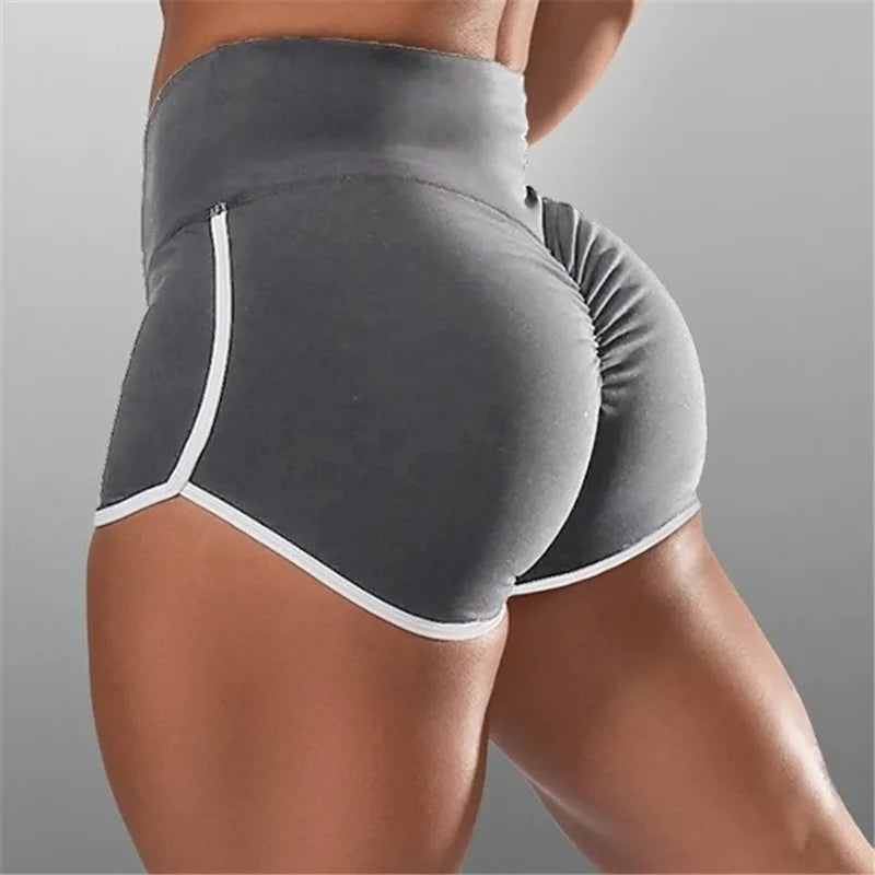 Women’s Summer Sports Shorts – Slim Fit Low Waist Yoga & Gym Shorts, Stretchy Casual Fitness Pants