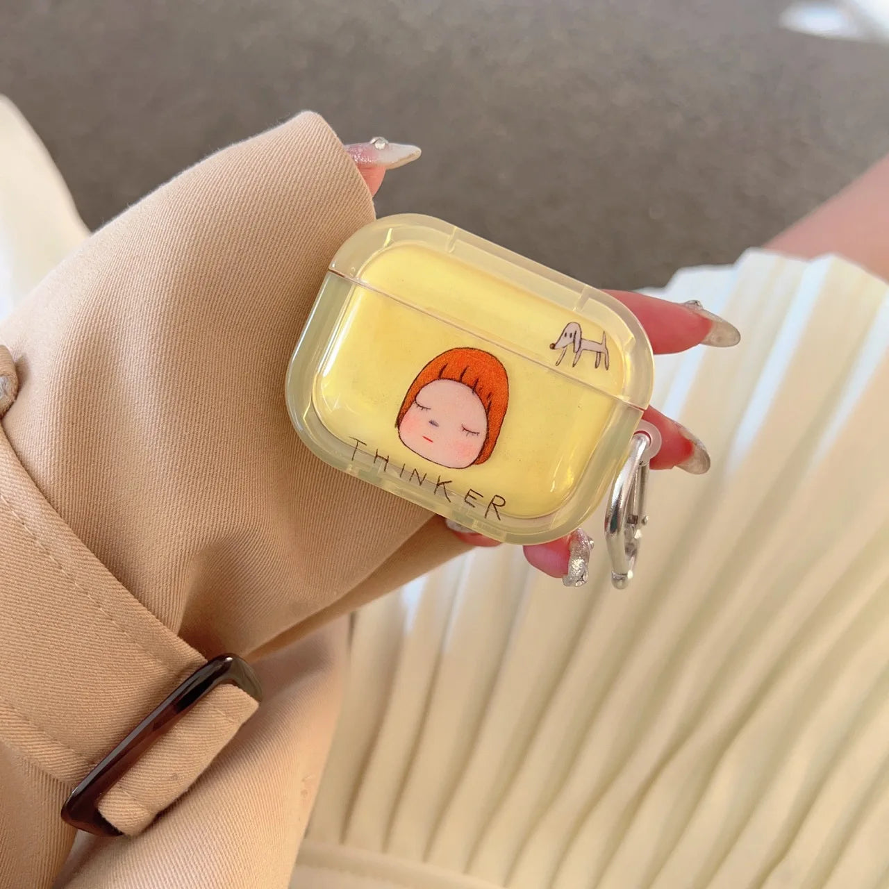 Cartoon Little Girl Soft TPU Silicone Case for AirPods 1/2/3/4 & Pro 2 — Protective Cover for AirPods 4