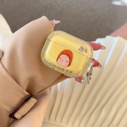 Cartoon Little Girl Soft TPU Silicone Case for AirPods 1/2/3/4 & Pro 2 — Protective Cover for AirPods 4