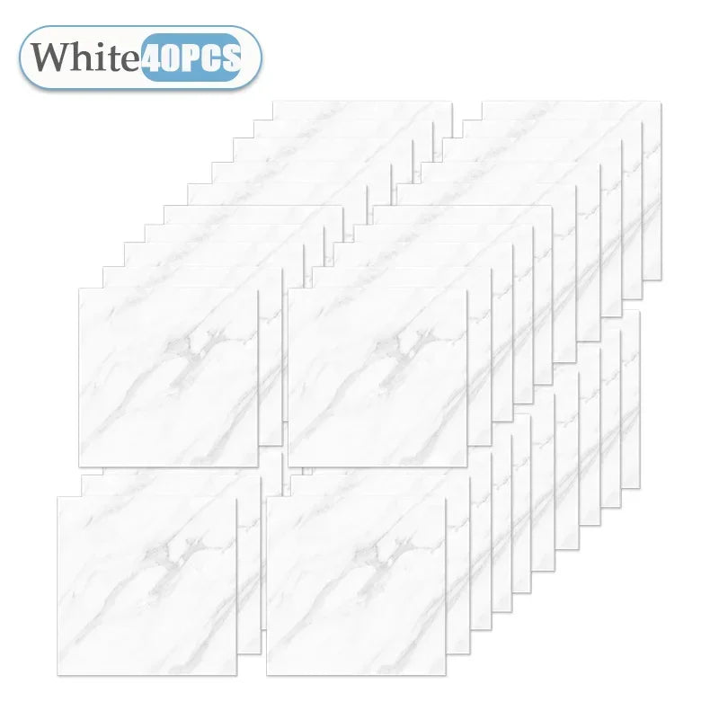 Self-Adhesive Wallpaper Tile Stickers - Waterproof 30x30cm Kitchen & Bathroom Home Decor