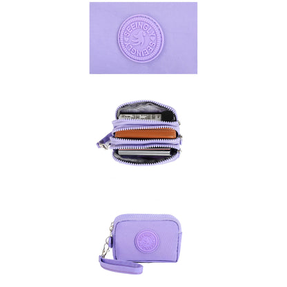 Women’s Three-Layer Nylon Wallet – Large Capacity Waterproof Oxford Cloth Coin Purse, Portable Korean Style