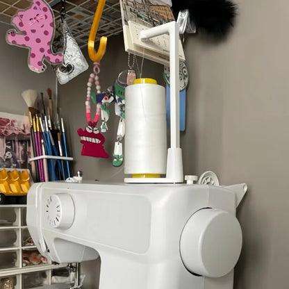 Sewing Machine Thread Holder - Vertical Large Spool Stand with Anti-Tangle Thread Guide