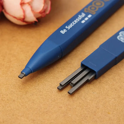 2B Mechanical Pencil Set - 1 Pencil with 6 No-Sharpening Lead Refills for Writing & Drawing