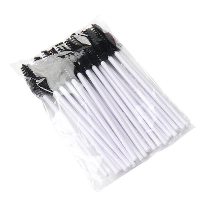 25pcs Eyelash Extension Brush Set - Mascara Wands, Micro Applicators & Spoolie Makeup Tools