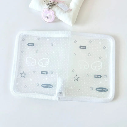 A6 Stationery Storage Folder - Zipper Document Pouch for School & Office Supplies