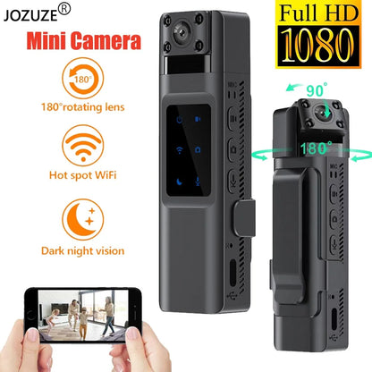 JOZUZE Mini Portable Body Camera – 1080P Wearable Police, Sport, and Business Conference Video Recorder