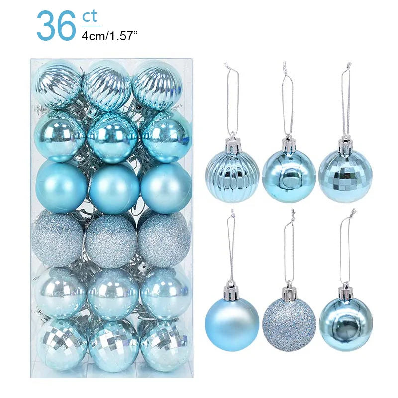 Christmas Ball Ornaments – Hanging Tree Pendants for Xmas, Home Decor, 2026 New Year & Holiday Gifts