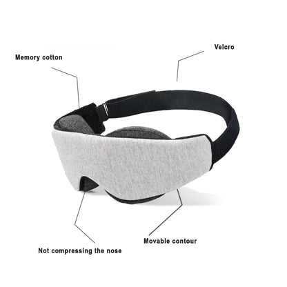 3D Sleep Mask for Women & Men – Blackout Eye Cover & Weighted Sleeping Pad for Travel