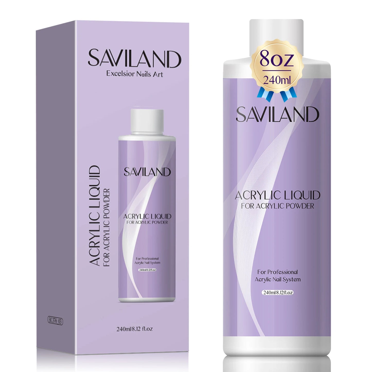 Saviland Acrylic Nail Monomer Liquid 60–500ml – Professional Large Capacity Nail Liquid for DIY Crystal Nail Art Extension System