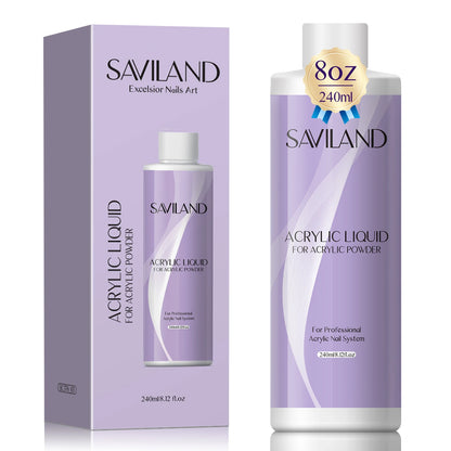 Saviland Acrylic Nail Monomer Liquid 60–500ml – Professional Large Capacity Nail Liquid for DIY Crystal Nail Art Extension System