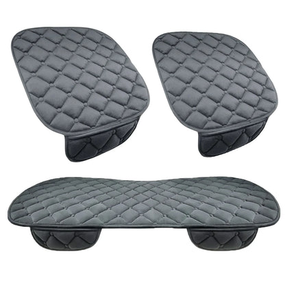 Plush Car Seat Cover - Soft Anti-Slip Universal Seat Cushion Protector