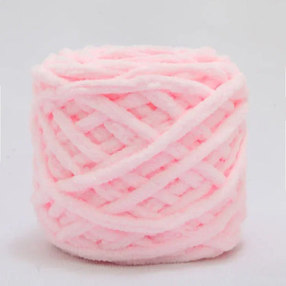 100g Chenille Knitting Yarn – Soft Thick Cotton Ice Strip Wool for DIY Hand Knitting Scarves & Crafts