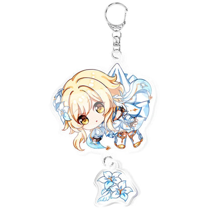Anime Game Keychain – Atataki Itto, Kunikuzushi, Xiao, Tartaglia & Kazuha Cat Series Cosplay Key Chain