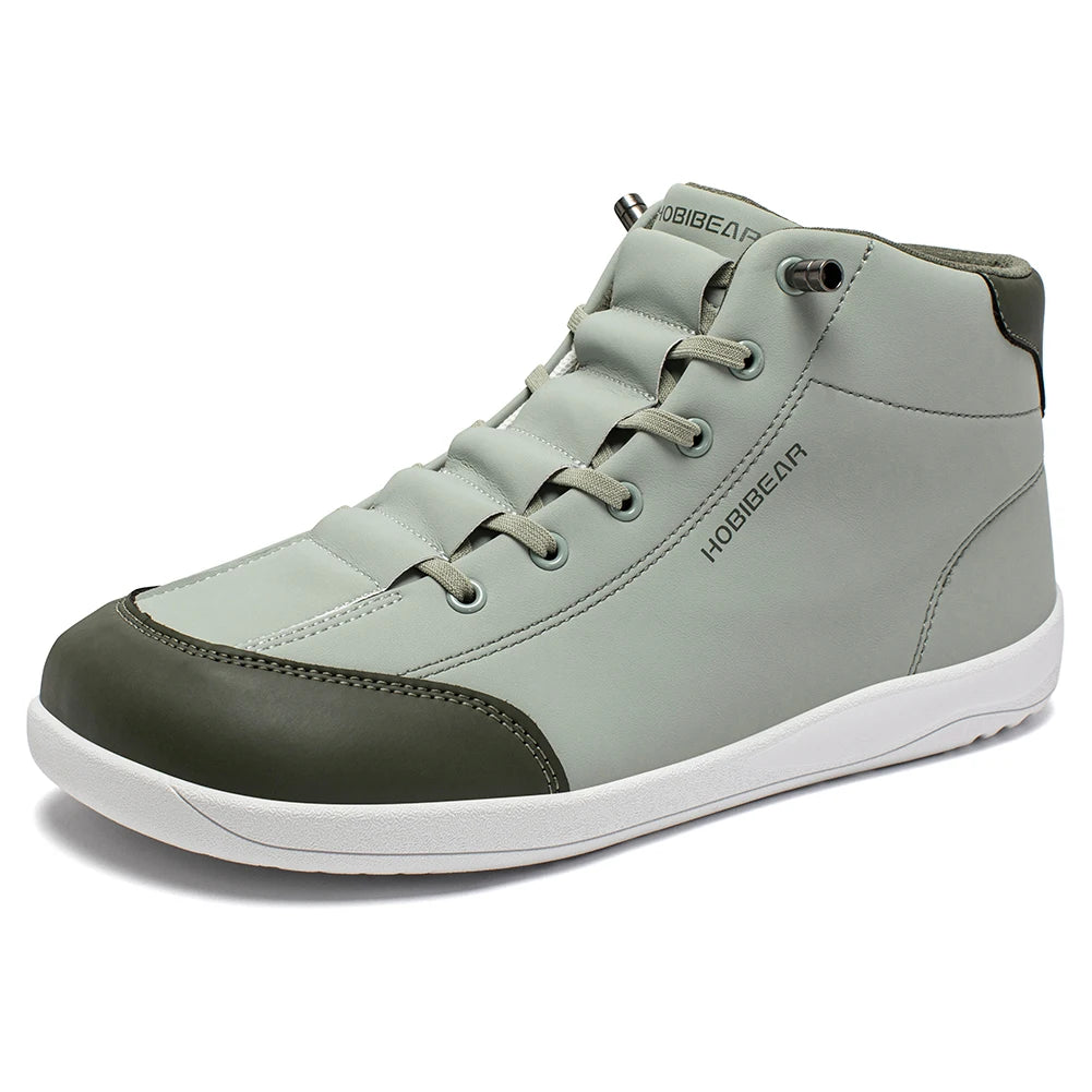 HOBIBEAR Mid-Top Barefoot Shoes – Unisex Wide Toe Minimalist Non-Slip Outdoor Sneakers