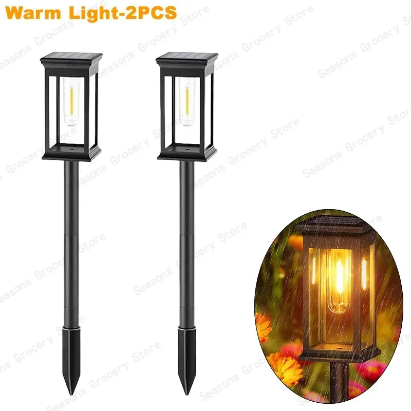 Waterproof LED Solar Garden Lights – Automatic Outdoor Pathway & Driveway Lighting with Dusk-to-Dawn Sensor