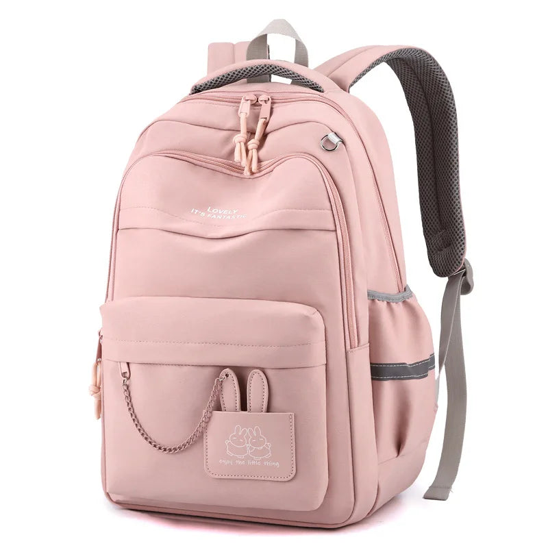 Girls’ School Backpack | Purple & Pink Large Capacity Bookbag for Kids, Primary Students Gift