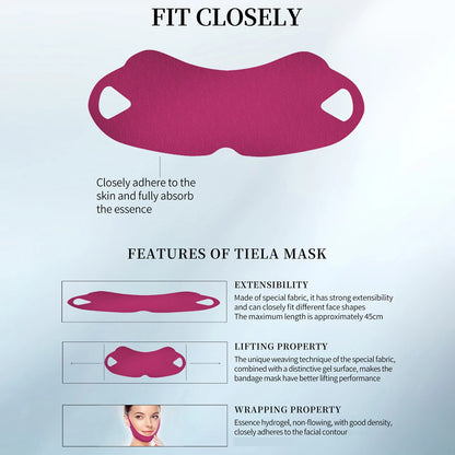 Peptide V-Shaped Firming Gel Masks - 1/3/5/10pcs Collagen Hydrating Lifting Patches for Chin & Cheek Care