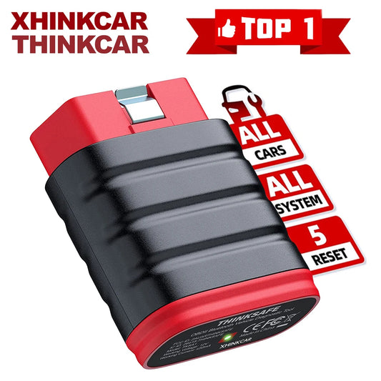 Thinkcar Thinksafe OBD2 Bluetooth Scanner – All-System Car Code Reader with 5 Reset Functions
